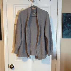 a.n.a Soft Gray Open-Front Cardigan